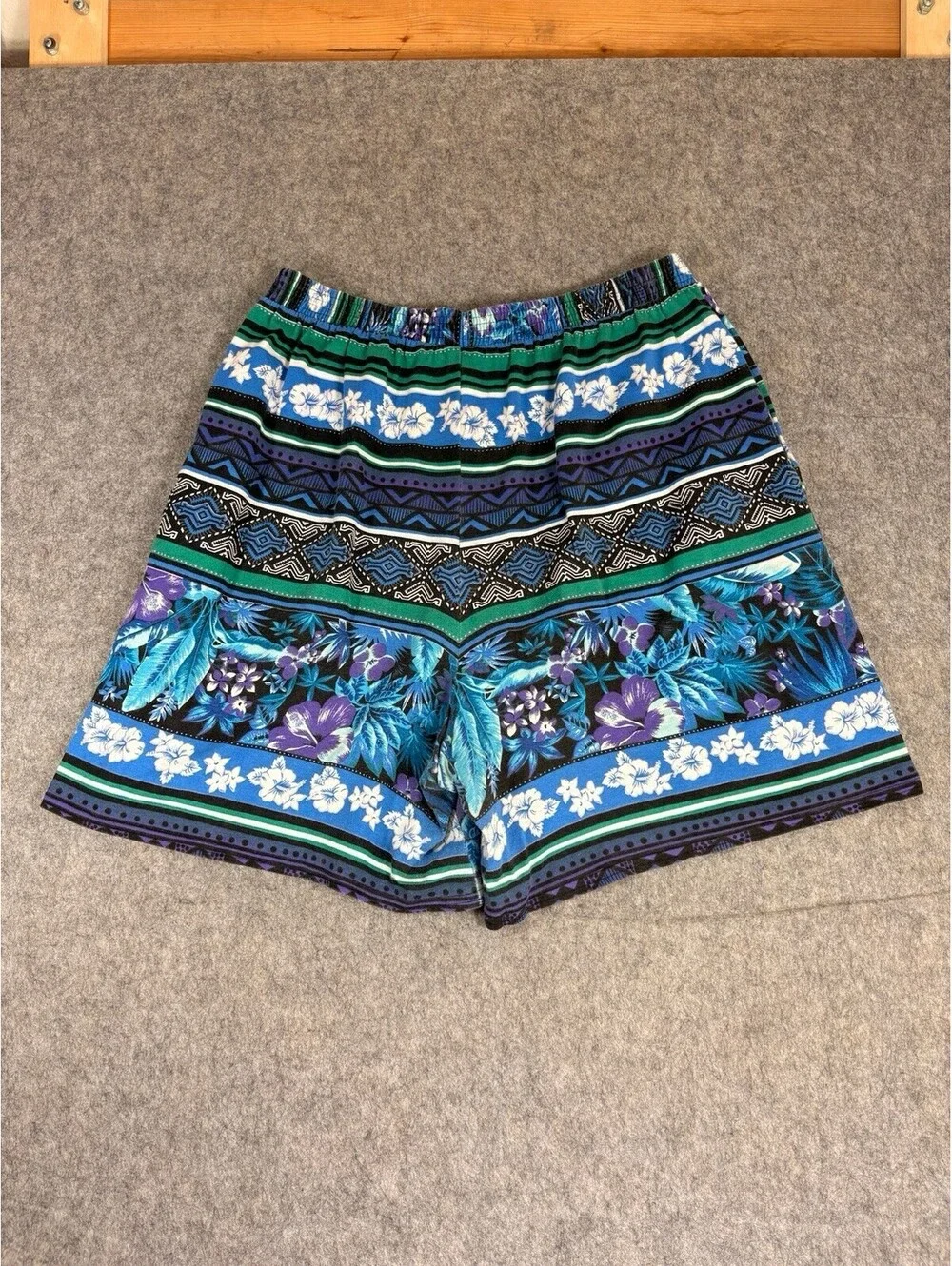 Vintage Surf Gear Beach Shorts Cotton Made in USA Mens Size XL